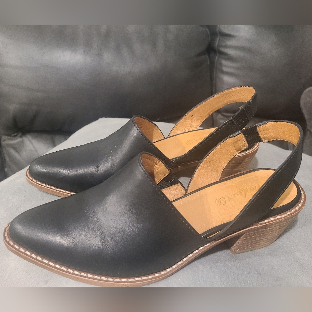 Madewell Robbie Slingback Mule - Black - Picture 2 of 4